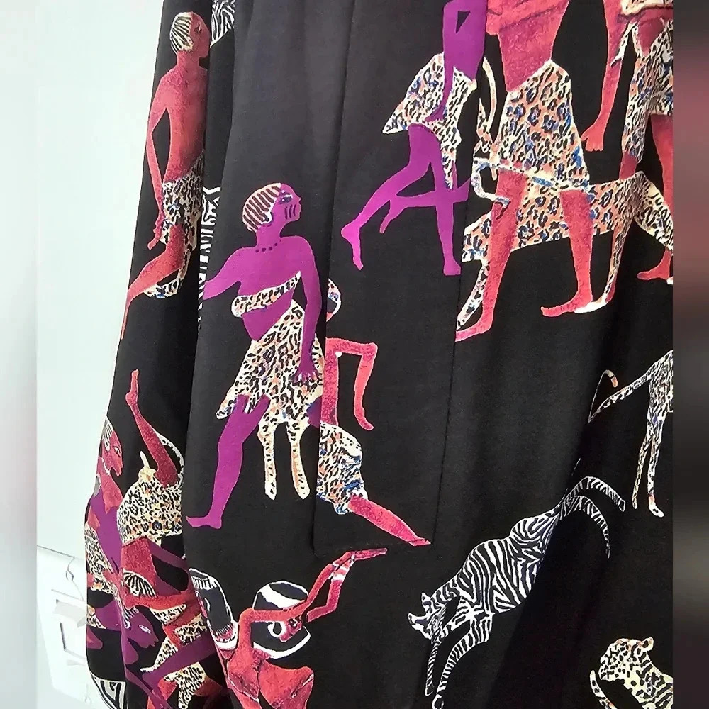 🦒 Via Ripatti Designs Safari Animal Print Zip Jacket – XL | Statement Piece - Picture 4 of 5
